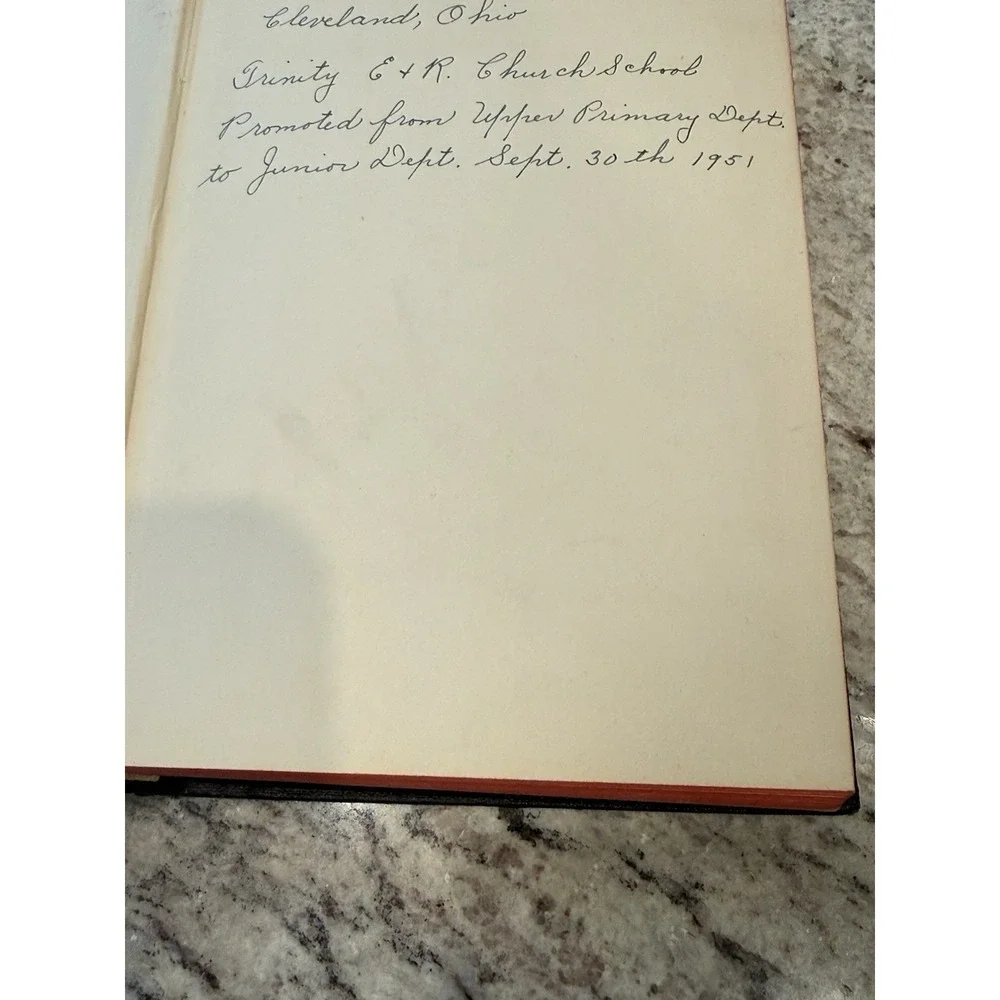 Vintage 1950's Holy Bible King James Version Red Page Edges - Picture 2 of 5